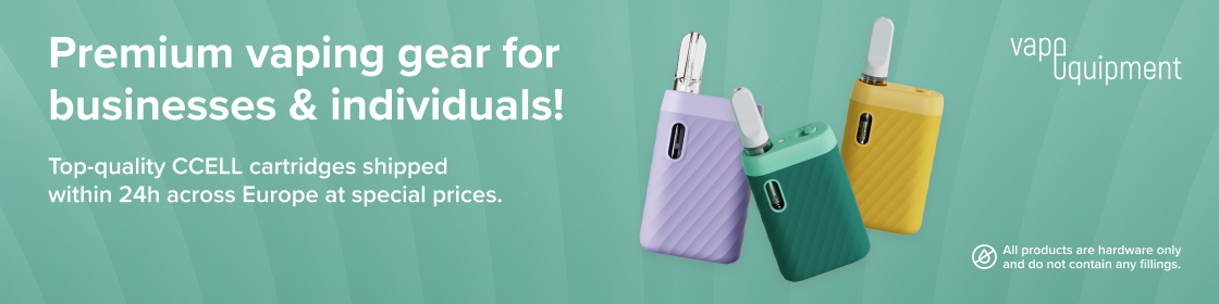 Vapequipment premium CCELL vape cartridges and electronic cigarettes for B2B and individuals